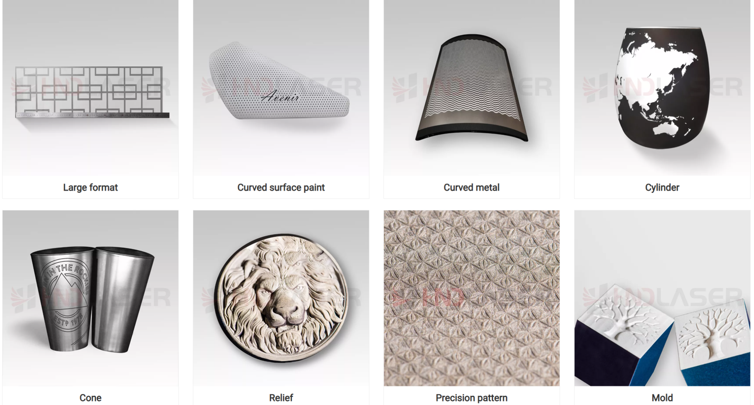 образцы крупноформатной лазерной маркировки